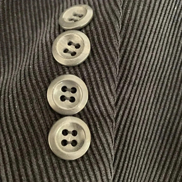 Pronto Uomo Men’s Corduroy Blazer Jacket Black  40 Short Preppy Academia Casual - Picture 15 of 16